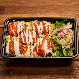 Aalo Tikki Over Rice